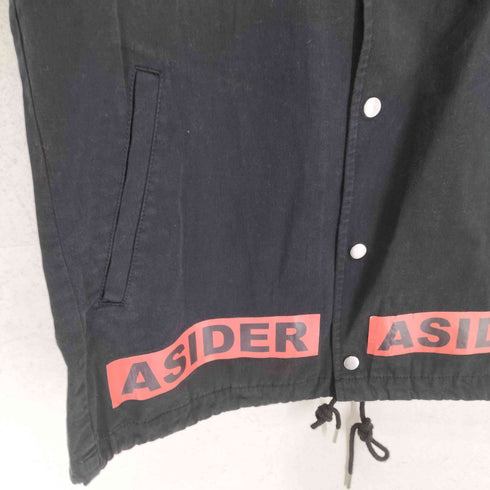 アサイド ASIDE 両面プリントシャツジャケット メンズ import:M