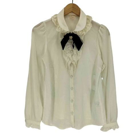 シークレットハニーバイハニーバンチ Secret Honey by Honey Bunch フリル シャツ ブラウス レディース JPN:2