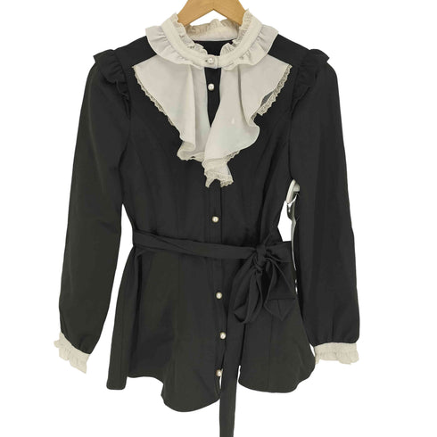 シークレットハニーバイハニーバンチ Secret Honey by Honey Bunch セットアップ レース フリル シャツ レディース 2