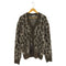 ザラ ZARA ウール混 レオパードカーディガン メンズ import:L