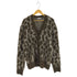 ザラ ZARA ウール混 レオパードカーディガン メンズ import:L