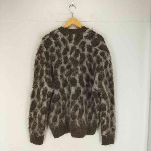 ザラ ZARA ウール混 レオパードカーディガン メンズ import:L