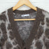 ザラ ZARA ウール混 レオパードカーディガン メンズ import:L