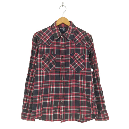 ラングラー Wrangler 90s regular fit L/S ウエスタンシャツ メンズ M