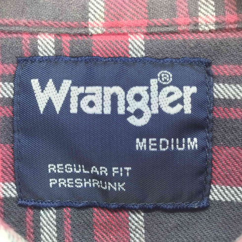 ラングラー Wrangler 90s regular fit L/S ウエスタンシャツ メンズ M