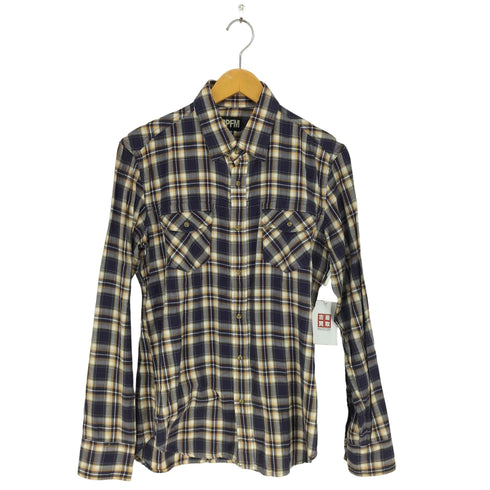 ピーピーエフエム PPFM チェック柄 2ポケット スナップボタンシャツ domestic メンズ JPN:M