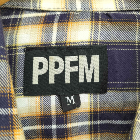 ピーピーエフエム PPFM チェック柄 2ポケット スナップボタンシャツ domestic メンズ JPN:M