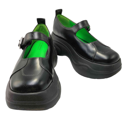 チャールズアンドキース CHARLES&KEITH × Short SENTENCE カーブプラットフォームメリージェーン ストラップ スニーカー レディース JPN:24.5