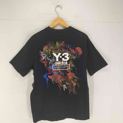 ワイスリー Y-3 19年製 フラワーアート バックプリント Tシャツ メンズ JPN:S