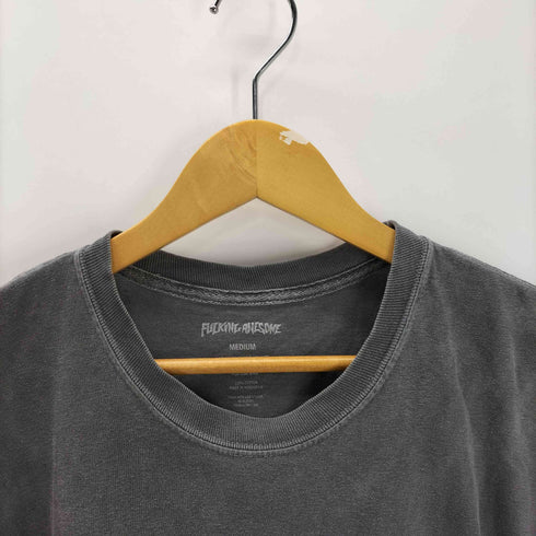 ファッキンオーサム FUCKING AWESOME SPACEMAN S/S TEE スペースマン グラフィック プリント クルーネック クロップド Tシャツ 裾カットオフ メンズ import:M