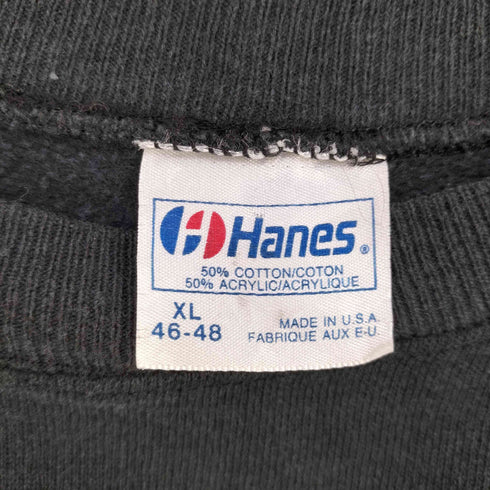ヘインズ Hanes 80S USA製 RAISIN HELL プリント ラグラン スウェット メンズ XL