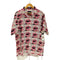 ディスイズネバーザット thisisneverthat 23SS TNT Lips Rayon Shirt リップス キスマーク プリント 総柄 S/S レーヨン オープンカラー シャツ カットオフ リメイク メンズ import:XL