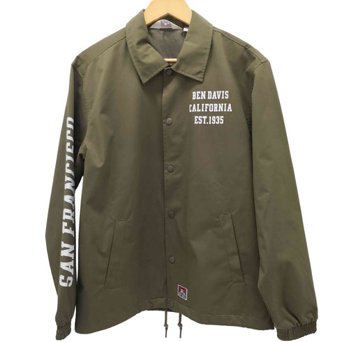 ベンデイビス BEN DAVIS プリントロゴ コーチジャケット メンズ import:M