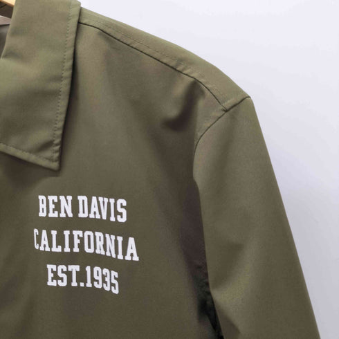 ベンデイビス BEN DAVIS プリントロゴ コーチジャケット メンズ import:M