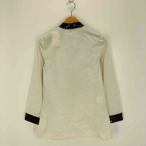 トリーバーチ TORY BURCH スパンコール装飾スキッパーブラウス レディース JPN:2