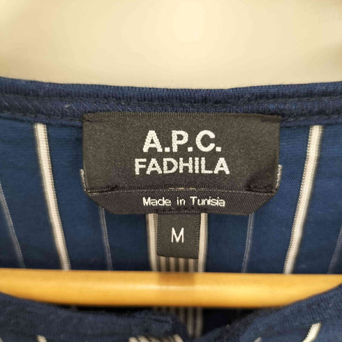 アーペーセー A.P.C. FADHILA ハーフボタン ストライプ カットソー レディース JPN:M