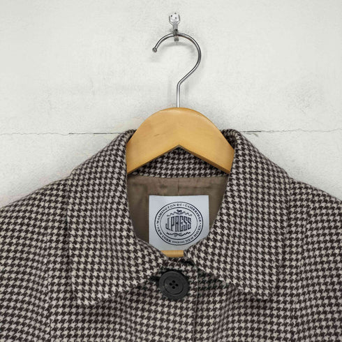 ジェイプレス J.PRESS 千鳥格子柄 ウール コート レディース JPN:11号