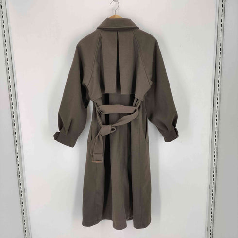 クラシカルエルフ CLASSICAL ELF スタンドカラーボリュームスリーブニットモッサトレンチコート レディース JPN:S