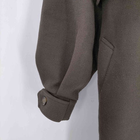 クラシカルエルフ CLASSICAL ELF スタンドカラーボリュームスリーブニットモッサトレンチコート レディース JPN:S