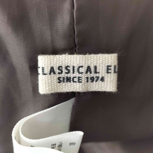 クラシカルエルフ CLASSICAL ELF スタンドカラーボリュームスリーブニットモッサトレンチコート レディース JPN:S