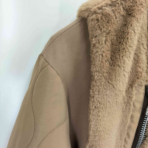 Tartaruga ファーレイヤード ノーカラーコート レディース FREE