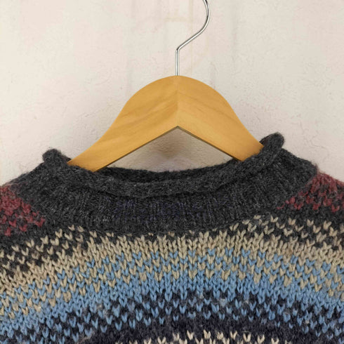 CAROLYN TAYLOR ボトルネック総柄ニット メンズ import:M