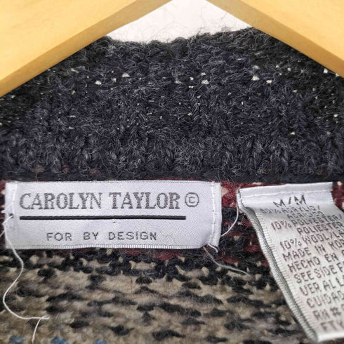 CAROLYN TAYLOR ボトルネック総柄ニット メンズ import:M
