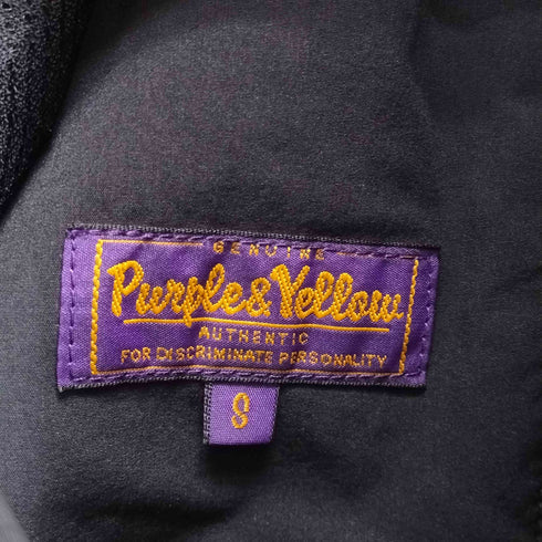 パープルアンドイエロー Purple&Yellow パイピングデザイン ナイロンジャケット メンズ