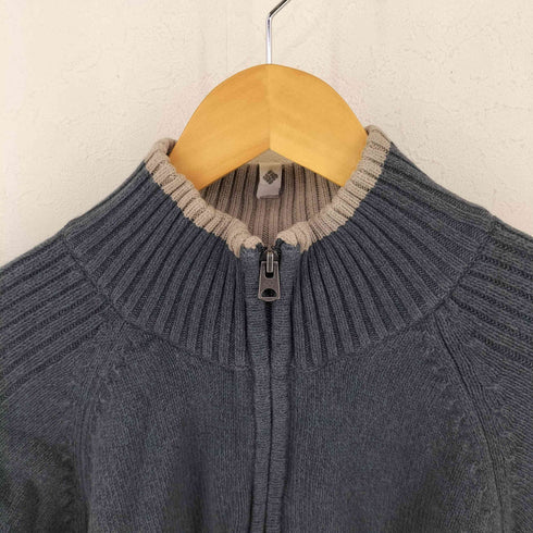 コロンビア Columbia ハーフジップボーダーニット メンズ import:L