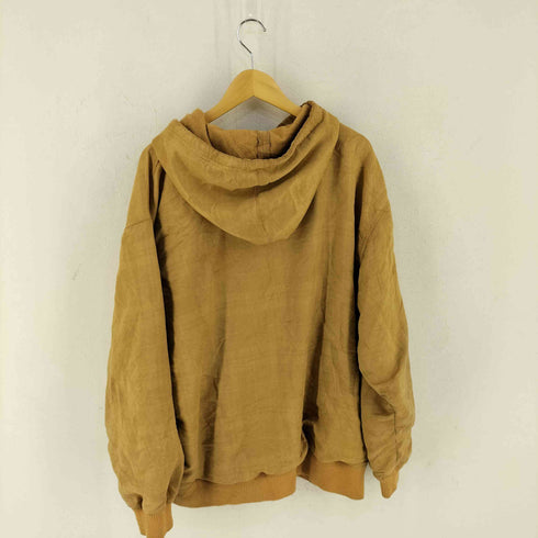 スウェードジップアップパーカー メンズ 2XL