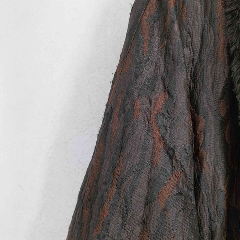 総柄ファー羽織り メンズ