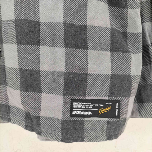 ネイバーフッド NEIGHBORHOOD GARMENT DYED BLOCK CHECK SHIRT LS メンズ L