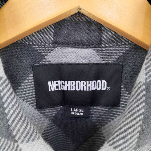 ネイバーフッド NEIGHBORHOOD GARMENT DYED BLOCK CHECK SHIRT LS メンズ L