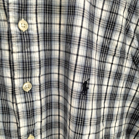 ポロスポーツラルフローレン POLO SPORT RALPH LAUREN ポニー刺繍 S/S ボタンダウンチェックシャツ メンズ JPN:L