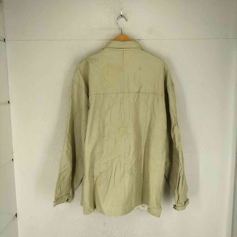 identification GENUINE LEATHER レザーシャツ メンズ 2XL