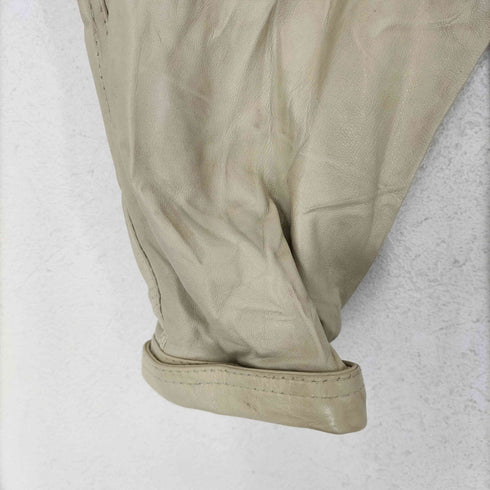identification GENUINE LEATHER レザーシャツ メンズ 2XL