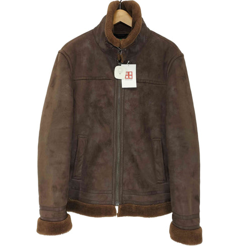 ユナイテッドカラーズオブベネトン UNITED COLORS OF BENETTON チンストラップ フェイクスエード ジップアップジャケット メンズ 48