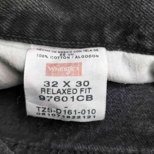 ラングラー Wrangler 00s RELAXED FIT ブラックデニムパンツ メンズ 32 30