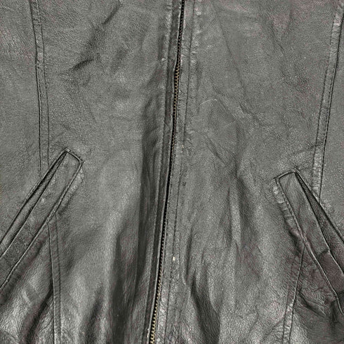 ウィルソン Wilsons Leather THINSULATE 襟付きシングルレザージャケット レディース KIDS XL