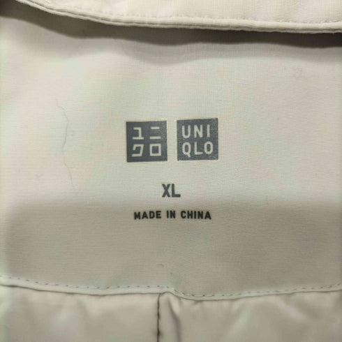 ユニクロ UNIQLO ハイブリッドダウンコクーンコート ライトグレー XLサイズ メンズ JPN:XL