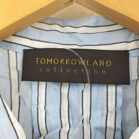 トゥモローランドコレクション TOMORROWLAND collection トラックストライプ フレアヨークブラウス レディース JPN:36