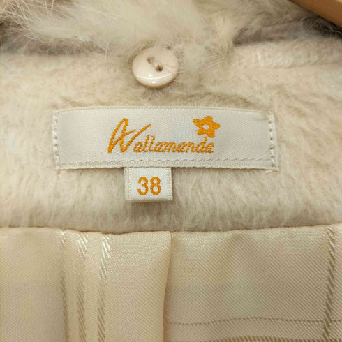 Allamanda ラビットファー シャギー ミドルコート レディース JPN:38
