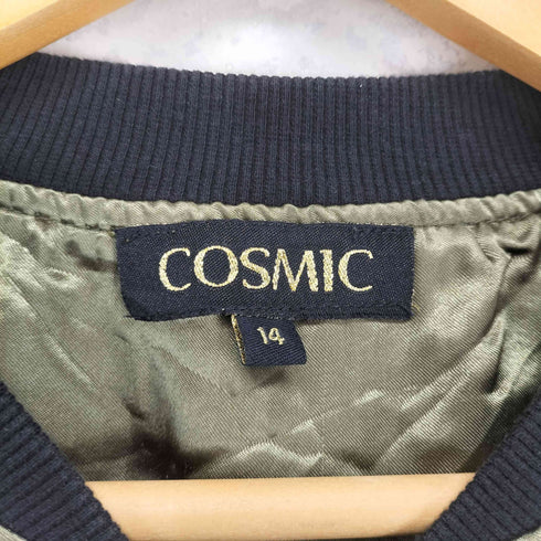 COSMIC 鶴刺繍サテンブルゾンジャケット レディース 14