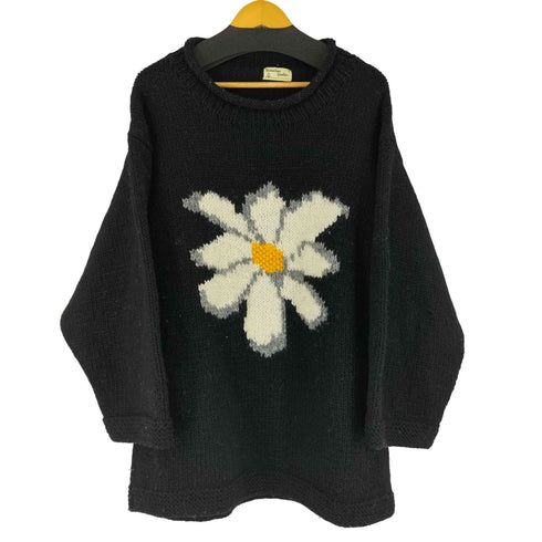 mcmachan woolen フラワーモチーフ ウールニット メンズ
