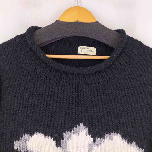 mcmachan woolen フラワーモチーフ ウールニット メンズ