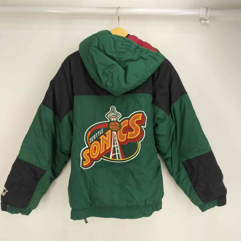 スターター STARTER NBA ロゴ刺繍 ハーフジップ 中綿ジャケット メンズ import:M