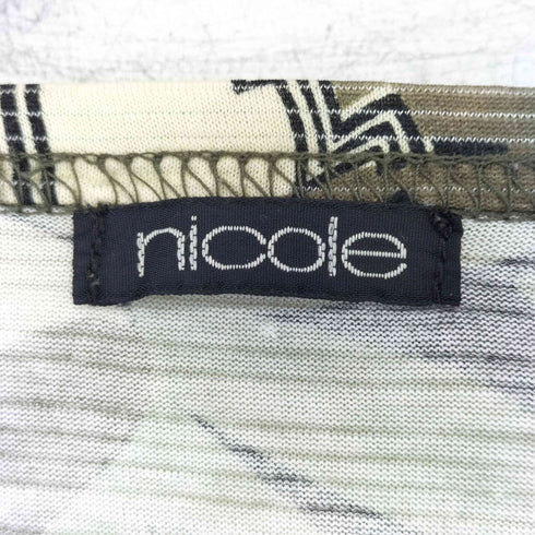 ニコル NICOLE クルーネック 花柄カットソー レディース