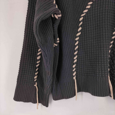 ザラ ZARA コントラストステッチニット メンズ JPN:M