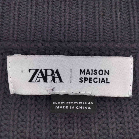 ザラ ZARA コントラストステッチニット メンズ JPN:M