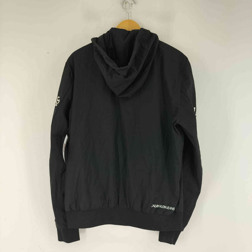 カルバンクラインジーンズ Calvin Klein Jeans ワードマーク ナイロン トラック フーディ メンズ JPN:L